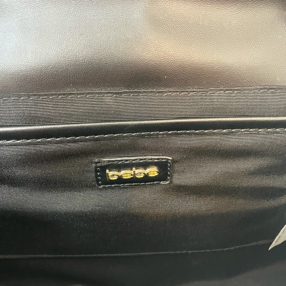 Quilted Bebe Black Crossbody w/ Gold Chain - Picture 7 of 14